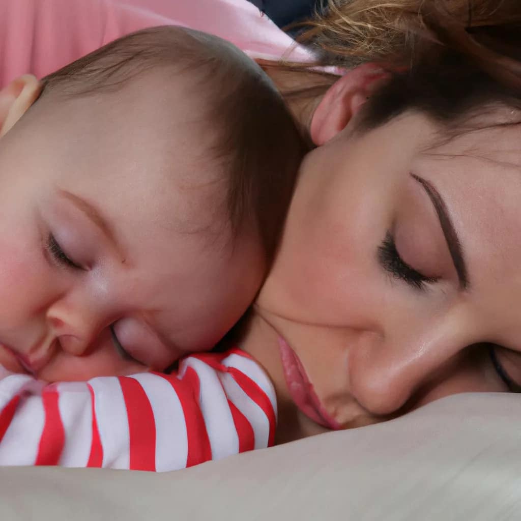 Guter Schlaf und das Glück 1 Guter Schlaf und das Glück: Kind und Mutter schlafen entspannt