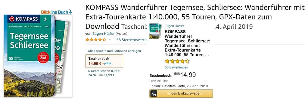 Wanderführer Schliesee und Tegernsee