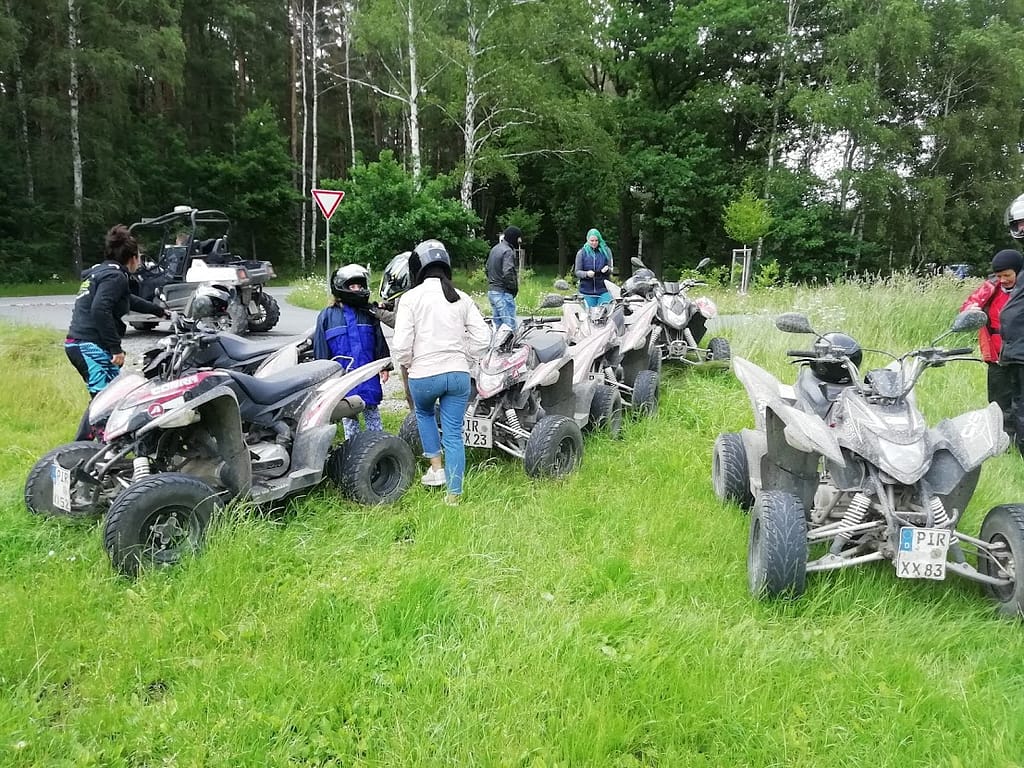 Knut's Quad-Tour durch die Sächsischen Schweiz 8 Pause während der Quad-Tour