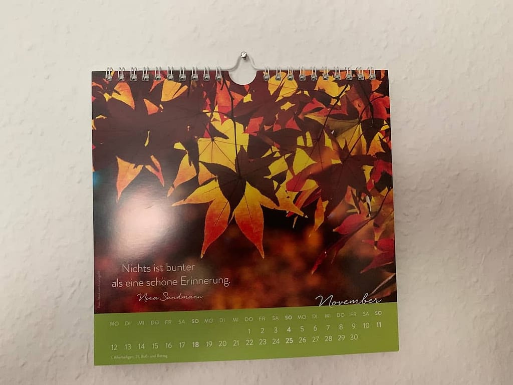 Wandkalender November