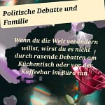 Politische Debatte und Familie