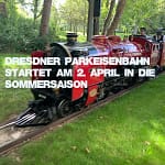 Dresdner Parkeisenbahn startet am 2. April in die Sommersaison