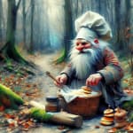 Rumpelstielzchen bäckt und braut