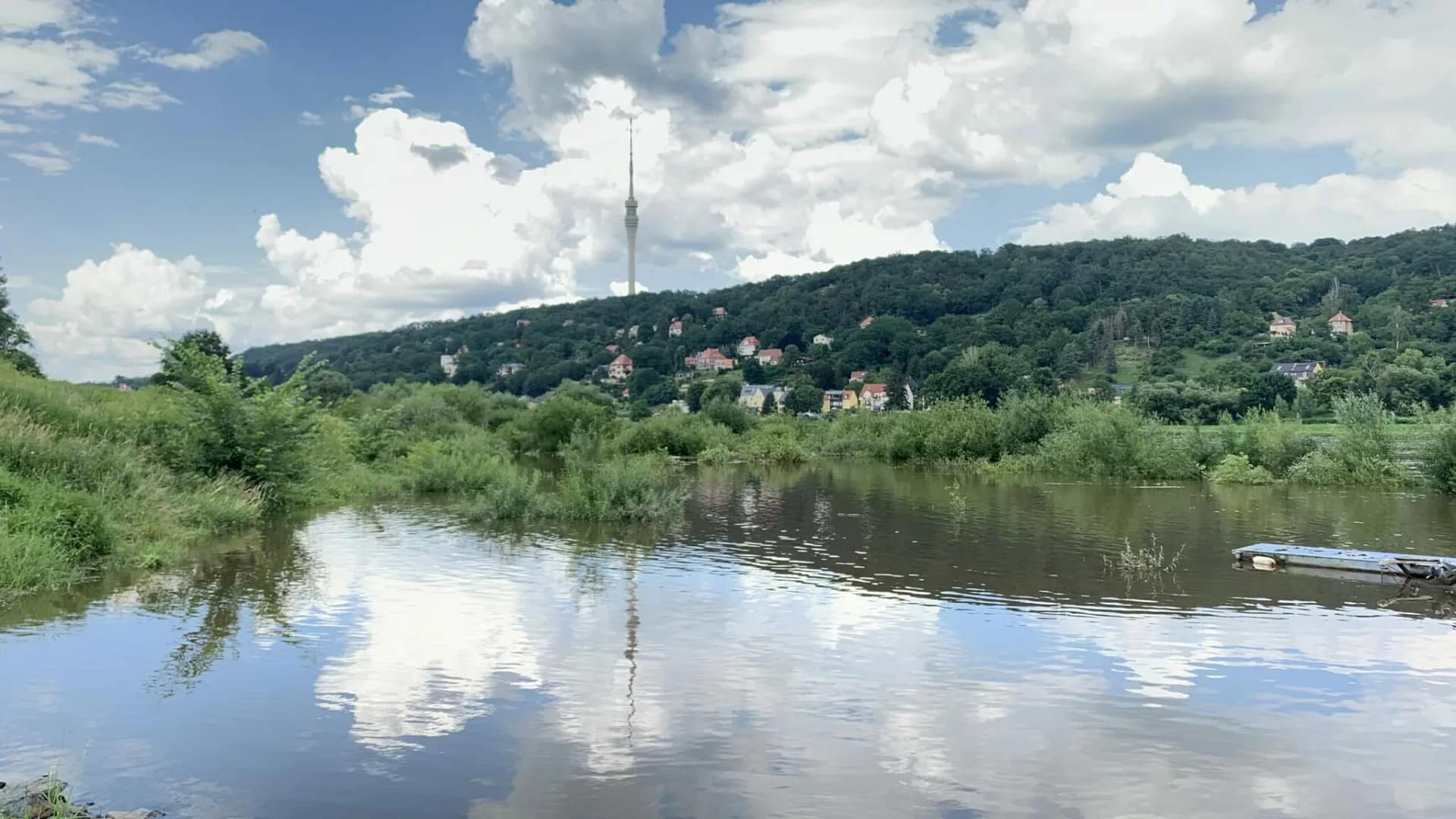 Bildergalerie die Elbe am Laubegaster Ufer 1 Elbe im Schatten