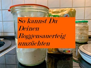 So kannst Du Deinen Roggensauerteig umzüchten