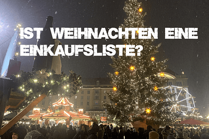 Ist Weihnachten eine Einkaufsliste?