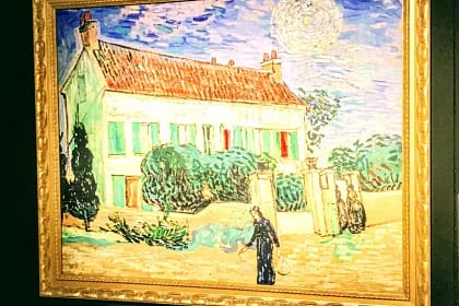 Das weiße Haus bei Nacht von Vincent van Gogh