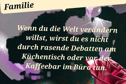 Politische Debatte und Familie
