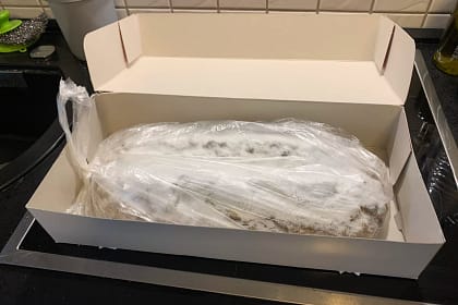 Christstollen fertig für das Lagern