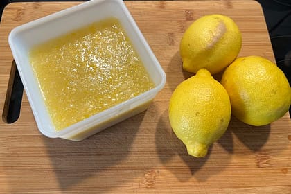 Zitronenschalenpaste selbst gemacht