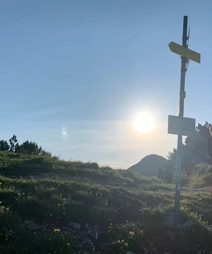 Sonnenaufgang auf der Brechersoitz