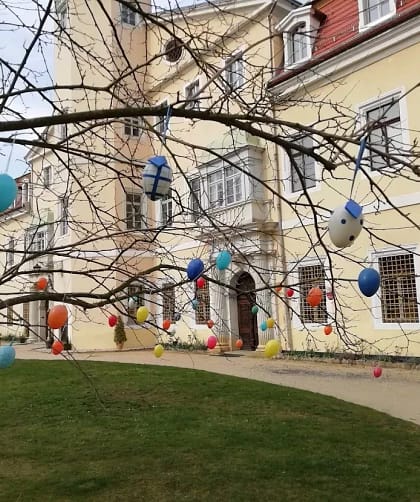 Eier zu Ostern im Hermsdorfer Schloss