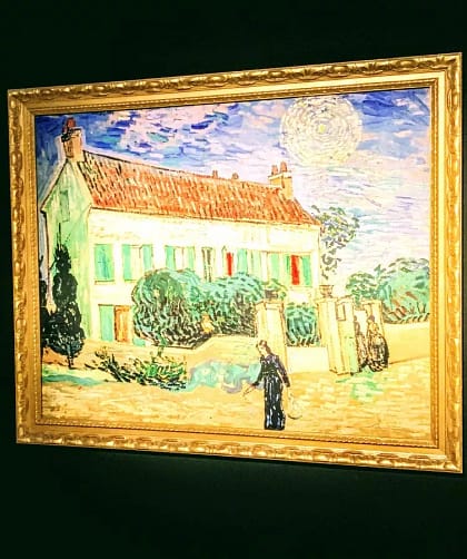 Das weiße Haus bei Nacht von Vincent van Gogh