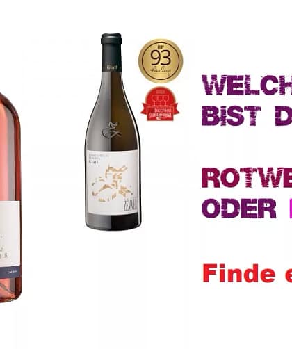Welcher Wein schmeckt Dir? Welcher WeinTyp bist Du? Rotwein Weißwein oder Rose?
