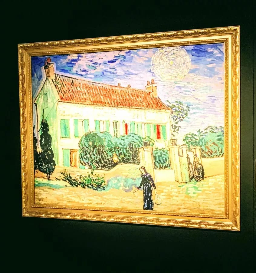 Was ich von Vincent van Gogh gelernt habe 1 Das weiße Haus bei Nacht von Vincent van Gogh