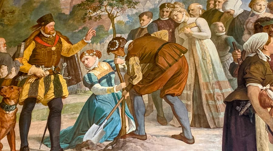 Die mythologische Bedeutung des Apfelbaums - Schon seit vor Antiker Zeit wird der Apfel gern gegessen. In zahlreichen Erzählungen steht der Apfel aber auch als mythologisches Symbol gleichzeitig für das Unsterblichkeitsversprechen und für Zwietracht. Schuld und Unschuld.