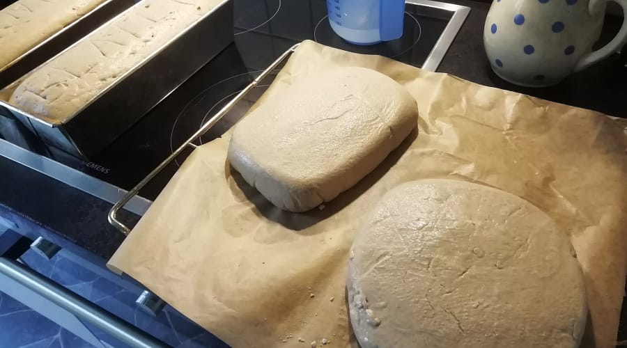 Die Vorteile von Brot mit Sauerteig 1 Sauerteigbrot vor dem Backen