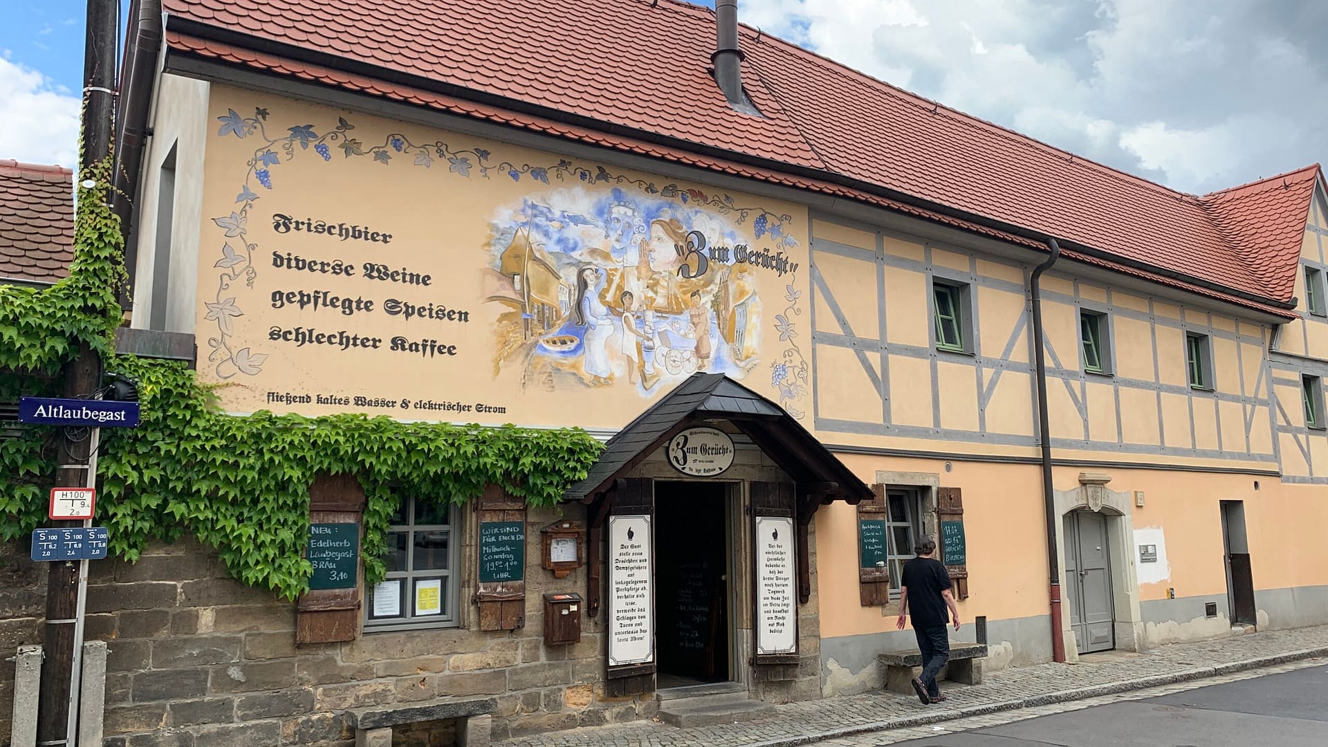 Bildergalerie die Elbe am Laubegaster Ufer 26 Kaschemme zum Gerücht