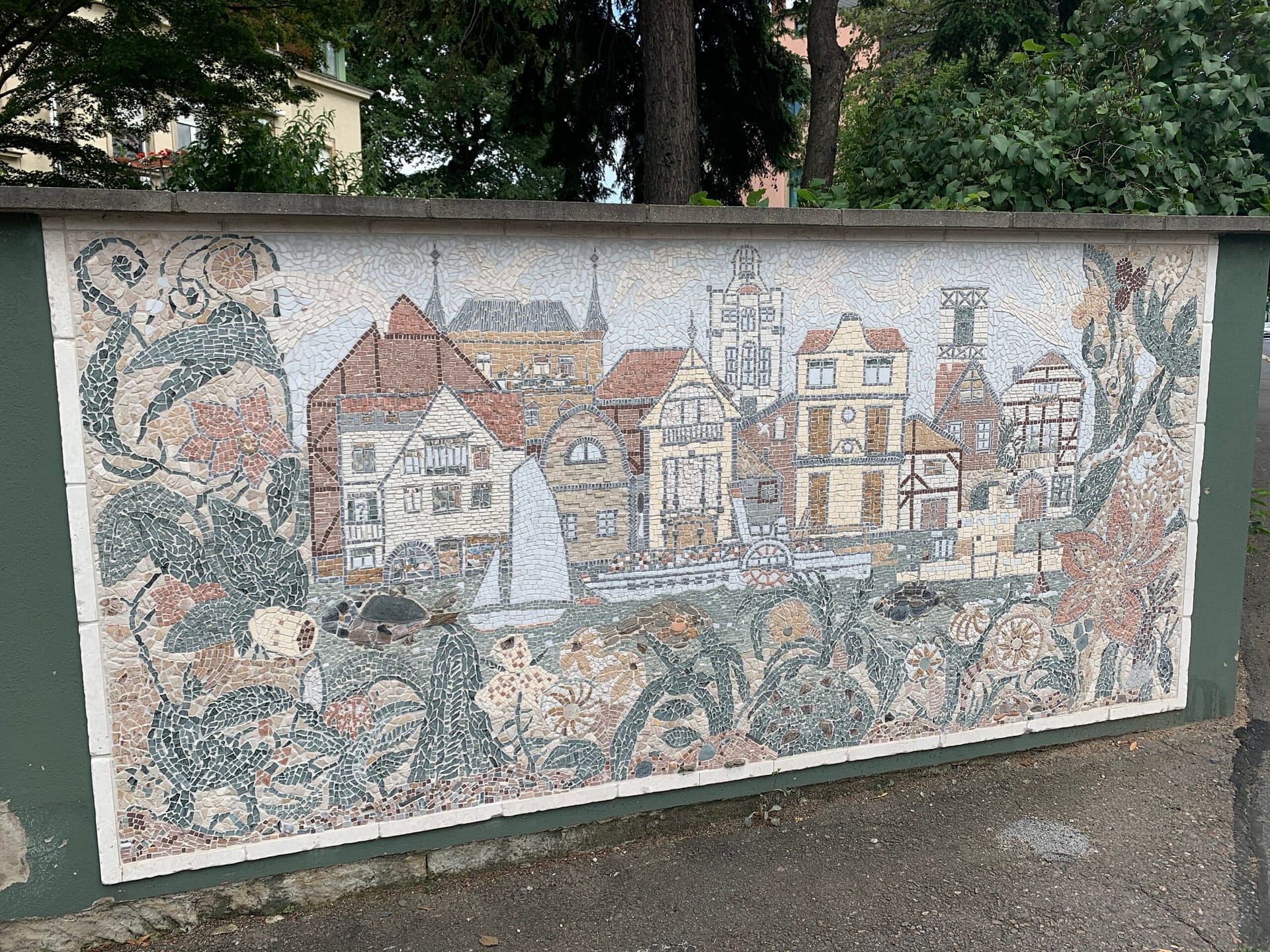 Bildergalerie die Elbe am Laubegaster Ufer 29 Mosaik an der Liehrstraße