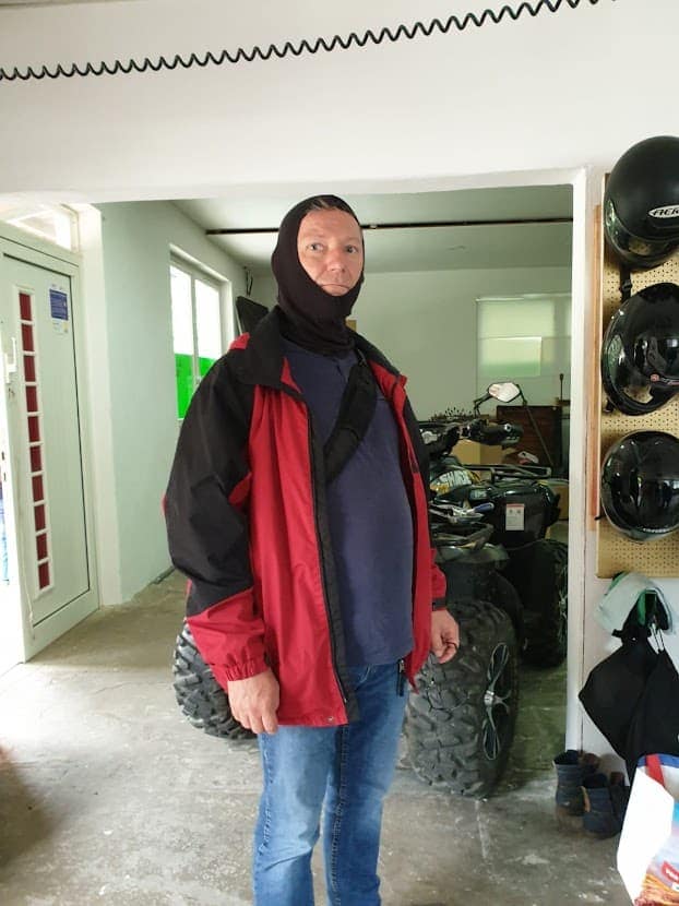 Knut's Quad-Tour durch die Sächsischen Schweiz 3 Vor der Fahrt mit dem Quad gibt es die richtige Kleidung