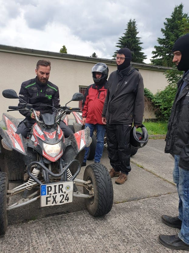 Knut's Quad-Tour durch die Sächsischen Schweiz 4 Einweisung am Quad