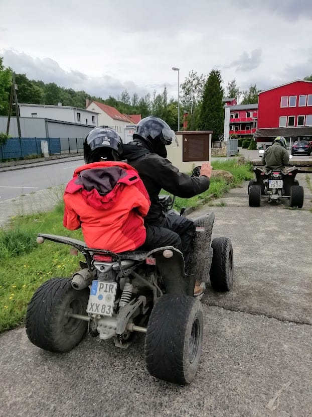 Knut's Quad-Tour durch die Sächsischen Schweiz 5 Start mit dem Quad in die Sächsische Schweiz