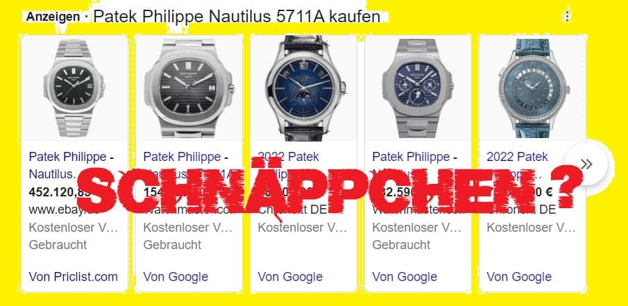 Ein Schnäppchen? gebrauchte Patek Philippe Nautilus 5711A