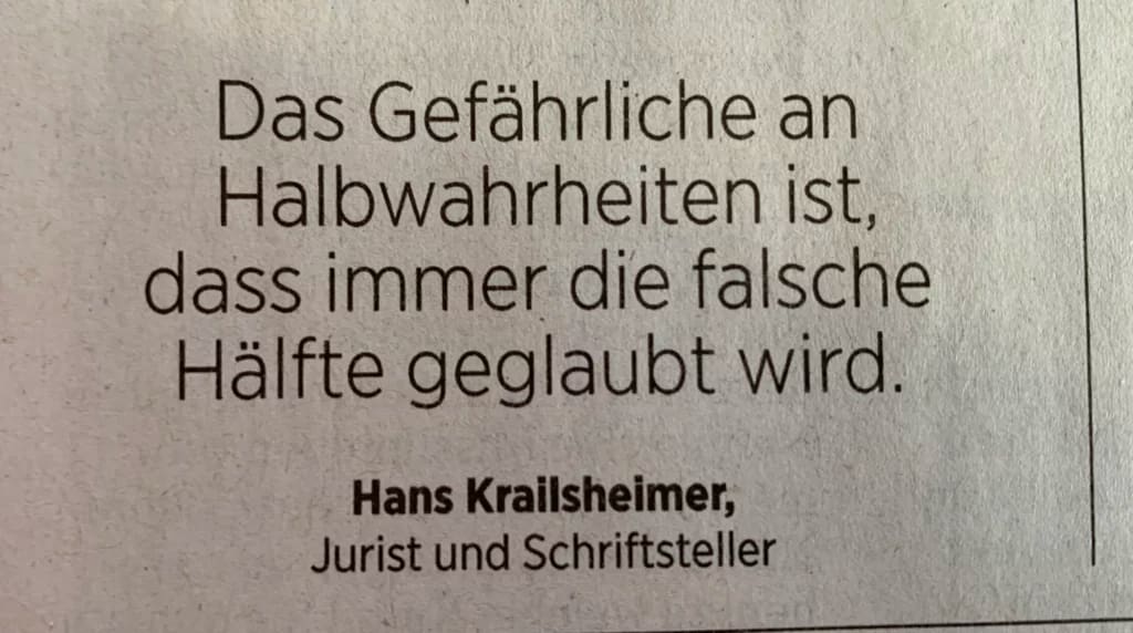 Update 21.11.2022: Tatort Dresden | Grinsekatze-Verschwörung 3 Tatort Dresden - Das gefährliche an Halbwahrheiten ist, dass immer die falsche Hälfte geglaubt wird