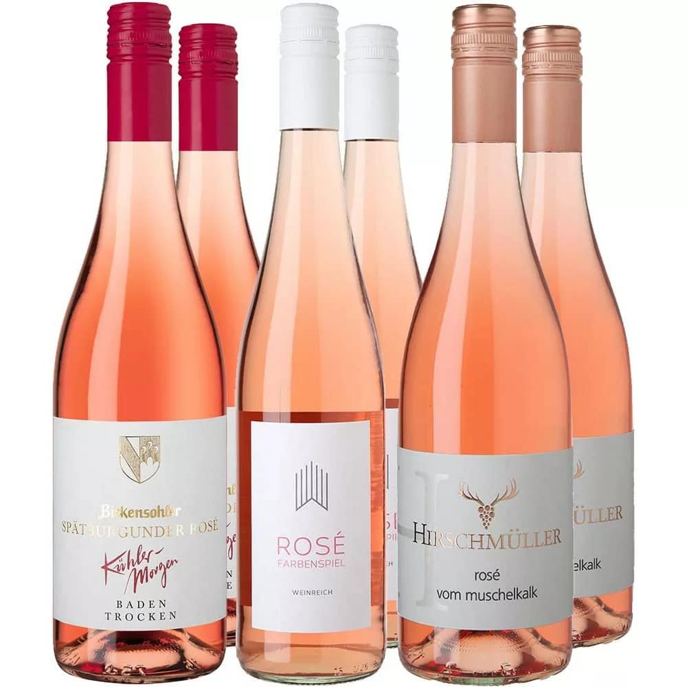 Warum es lohnt Weinpakete zu kaufen 10 Rosé Entdecker-Paket aus Deutschland: Es stimmt nicht, dass Roséwein ein Gemisch aus Weiß- und Rotwein ist. Roséwein ist ein leichter Wein, der eine glitzernde Erfrischung in jedes Weinglas bringt.