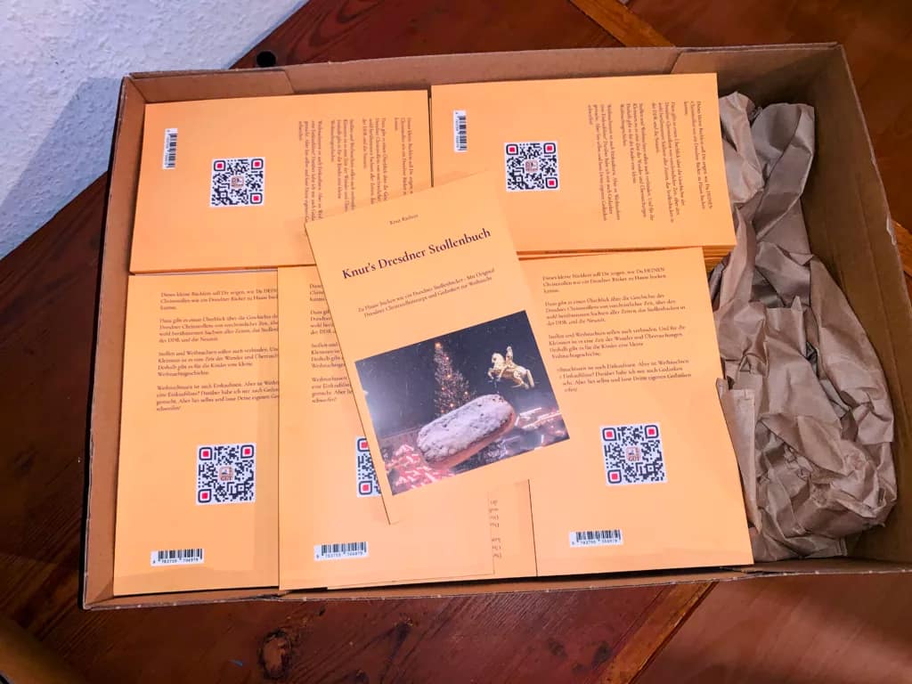 "Knut's Dresdner Stollenbuch" in neuer Auflage erschienen 2 Fertig zum Versand: Knuts Dresdner Stollenbuch